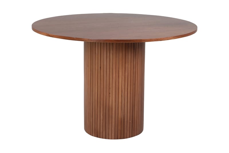 Spisebord Cinaba 110 cm Rundt - Valnøttsbrun - Møbler - Bord - Spisebord & kjøkkenbord