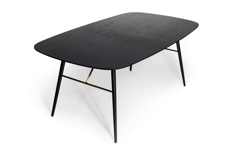 Spisebord Duda Forlengningsbart 180 cm - Messing|Svart - Møbler - Bord - Spisebord & kjøkkenbord