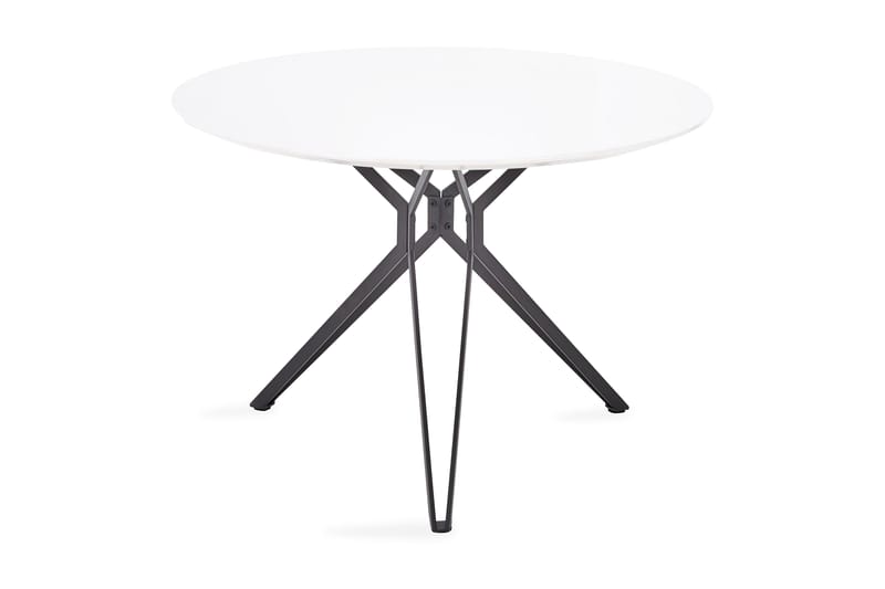 Spisebord Elling 120 cm - Hvit|Svart - Møbler - Stoler - Spisestuestoler & kjøkkenstoler