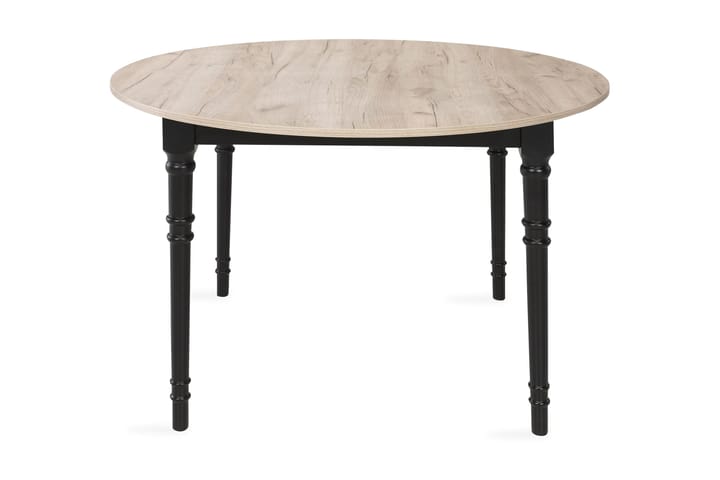 Spisebord Erin Forlengningsbart 115 cm Rundt - Grå|Svart - Møbler - Bord - Spisebord & kjøkkenbord