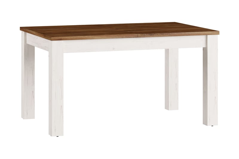 Spisebord Fabas Forlengningsbart 140 cm - Eik|Offwhite - Møbler - Bord - Spisebord & kjøkkenbord