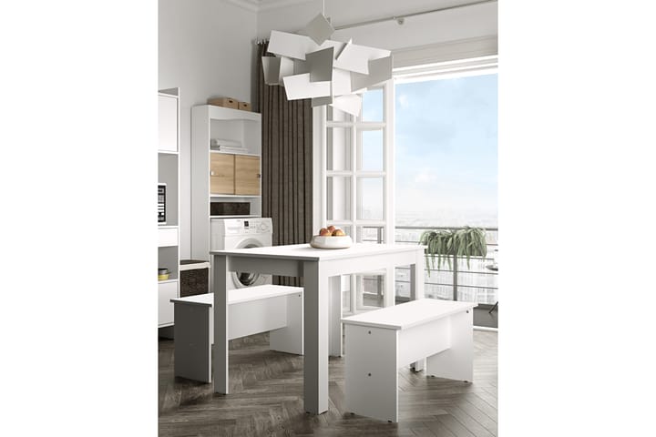 Spisebord Guttmund Hvit - Hvit - Møbler - Bord - Spisebord & kjøkkenbord