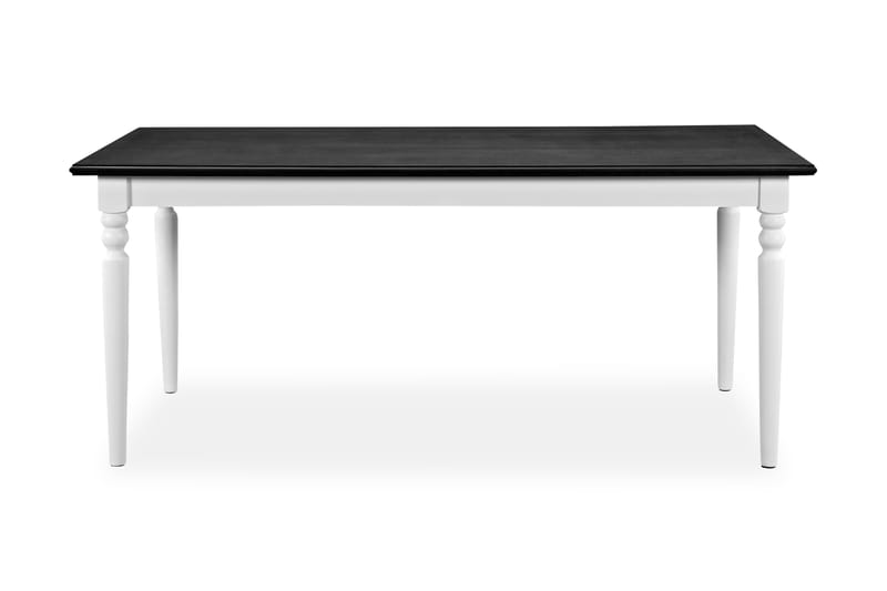 Spisebord Hampton Hvit/Svart - 190 cm Mahognyfanér - Møbler - Bord - Spisegrupper