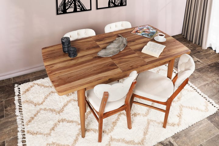 Spisebord Hedeskoga 130x79x130 cm - Brun - Møbler - Bord - Spisebord & kjøkkenbord