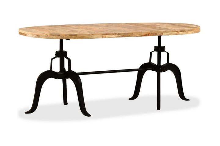 Spisebord heltre mango og stål 180 cm - Brun - Møbler - Bord - Spisebord & kjøkkenbord
