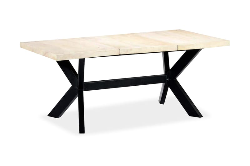 Spisebord hvit 180x90x75 cm heltre mango - Hvit - Møbler - Bord - Spisebord & kjøkkenbord