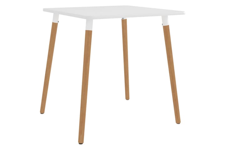 Spisebord hvit 80x80x75 cm metall - Hvit - Møbler - Bord - Spisebord & kjøkkenbord