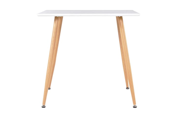 Spisebord hvit og svart 80,5x80,5x73 cm MDF - Hvit - Møbler - Bord - Spisebord & kjøkkenbord