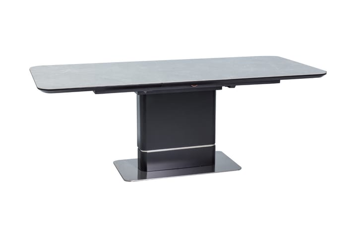 Spisebord Ipiti Forlengningsbart 160 cm - Keramikk/Grå/Svart - Møbler - Stoler - Spisestuestoler & kjøkkenstoler