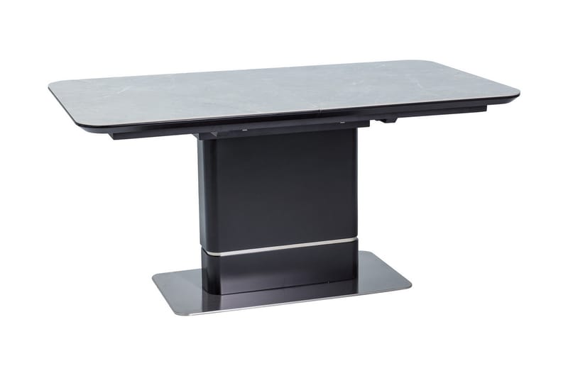Spisebord Ipiti Forlengningsbart 160 cm - Keramikk/Grå/Svart - Møbler - Bord - Spisebord & kjøkkenbord