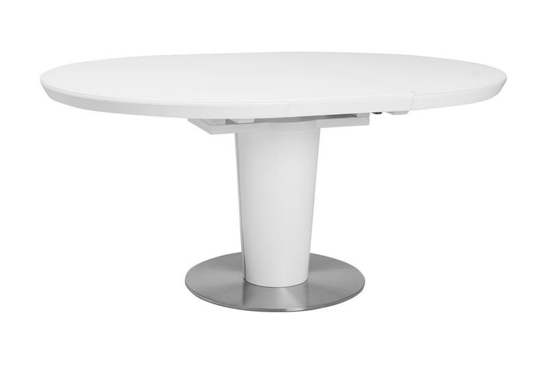 Spisebord Jaars Forlengningsbart 120 cm Ovalt - Glass/Hvit - Møbler - Stoler - Krakk - Fotskammel