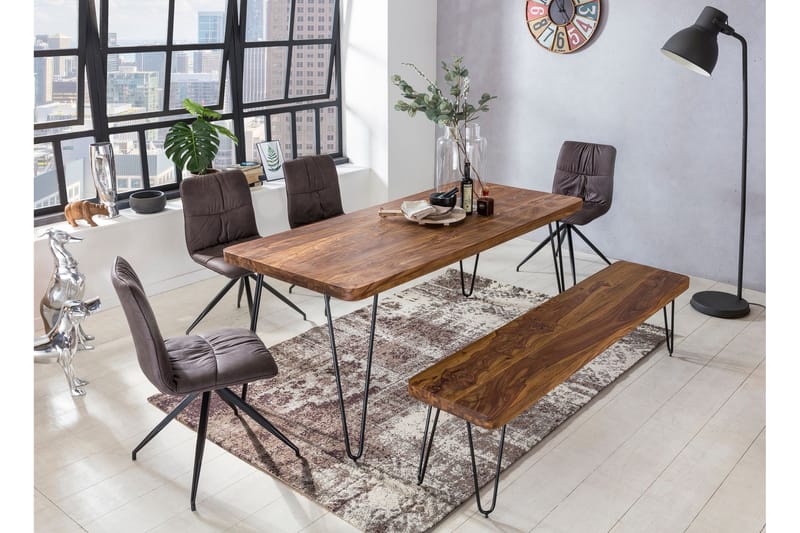 Spisebord Johanningmeier 200 cm - Brun - Møbler - Bord - Spisebord & kjøkkenbord