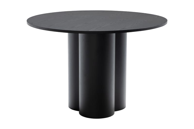 Spisebord Knikriver Rundt 110 cm - Mattsvart - Møbler - Bord - Spisebord & kjøkkenbord