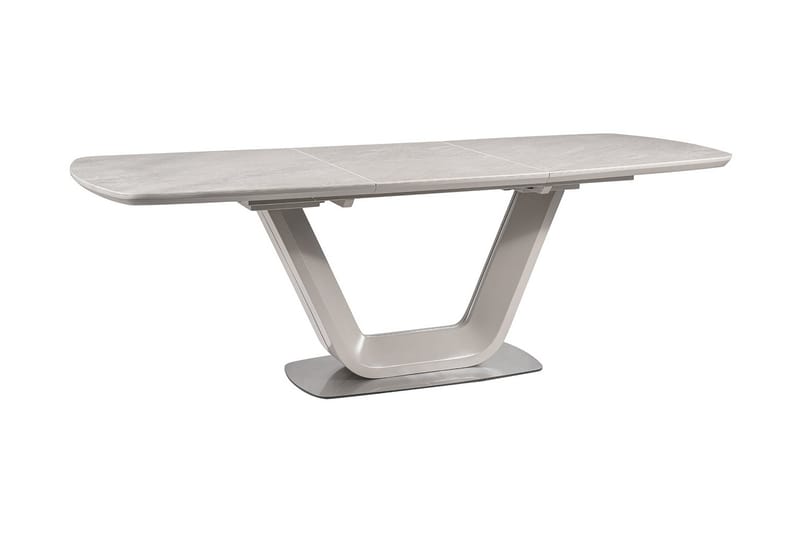 Spisebord Komati Forlengningsbart 160 cm - Keramikk/Grå - Møbler - Bord - Spisebord & kjøkkenbord