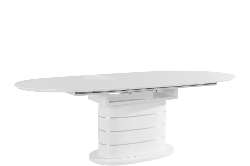 Spisebord Lannion Ovalt 160 cm - Hvit - Møbler - Bord - Spisebord & kjøkkenbord