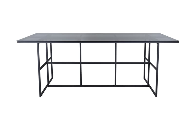 Spisebord Leria 200 cm - Glass/Svart - Møbler - Bord - Spisegrupper