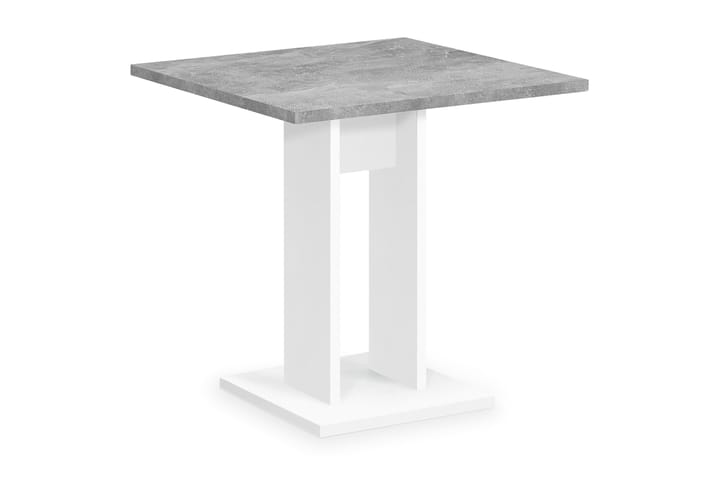 Spisebord Loriana 70 cm - Hvit|Betong - Møbler - Bord - Spisebord & kjøkkenbord