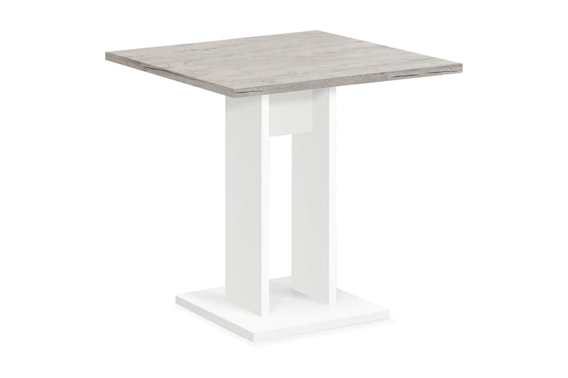 Spisebord Loriana 70 cm - Hvit|Lys Eik - Møbler - Bord - Spisebord & kjøkkenbord
