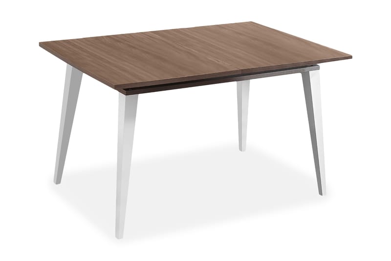 Spisebord Meunier Forlengningsbart 134 cm - Valnøtt|Hvit - Møbler - Bord - Spisebord & kjøkkenbord