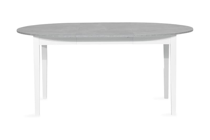 Spisebord Montague t 115 cm Rundt - Hvit|Grå - Møbler - Spisegrupper - Rund spisegruppe