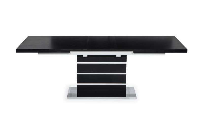 Spisebord Mueller Forlengningsbart 180 cm - Svart|Hvit - Møbler - Bord - Spisebord & kjøkkenbord