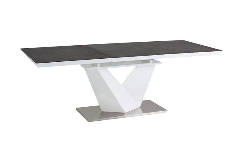 Spisebord Munico 140 cm - Glass/Grå - Møbler - Bord - Spisebord & kjøkkenbord