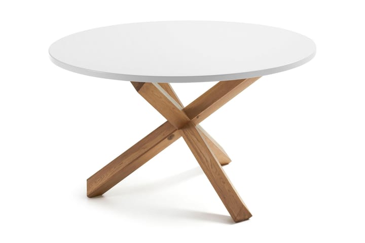 Spisebord Noria 120 cm Rundt - Hvit - Møbler - Bord - Spisebord & kjøkkenbord