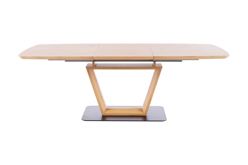 Spisebord Paico Uttrekkbart 160 cm - Eik/Svart - Møbler - Bord - Spisebord & kjøkkenbord