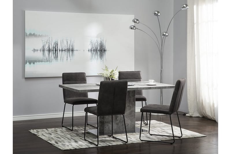 Spisebord Pasadena 90 cm - Grå - Møbler - Bord - Spisebord & kjøkkenbord