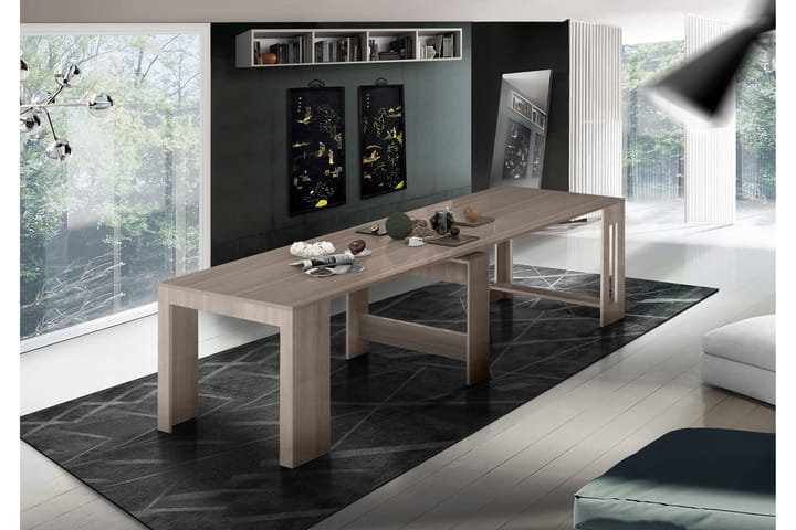 Spisebord Prasad Forlengningsbart 90 cm - Natur/Almfarge - Møbler - Bord - Spisebord & kjøkkenbord