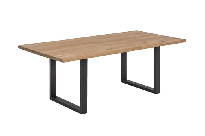 Spisebord Raital 120 cm - Eik/Svart - Møbler - Bord - Spisebord & kjøkkenbord