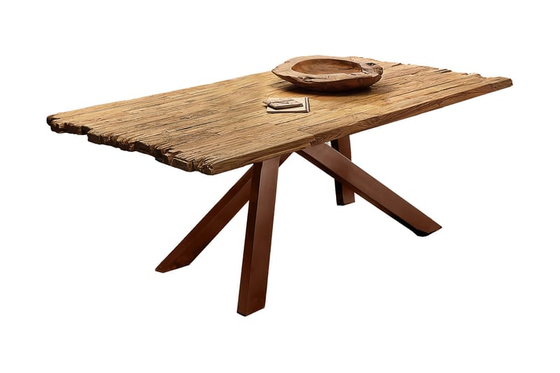 Spisebord Raital 160x90 cm - Resirkulert Teak/Brun - Møbler - Bord - Spisebord & kjøkkenbord