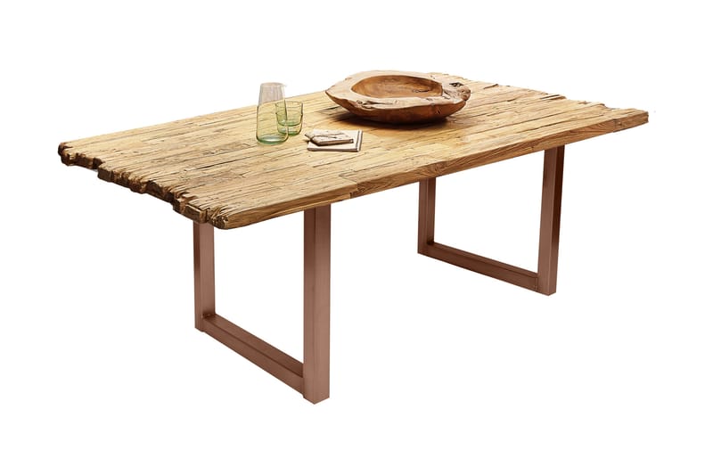 Spisebord Raital 180x100 cm - Resirkulert Teak/Brun - Møbler - Bord - Spisebord & kjøkkenbord