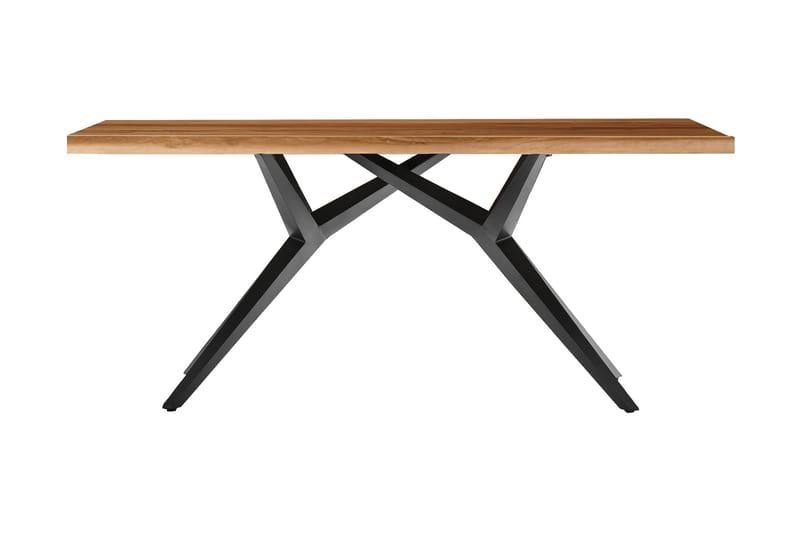 Spisebord Raital 180x100 cm - Resirkulert Teak/Svart - Møbler - Bord - Spisebord & kjøkkenbord
