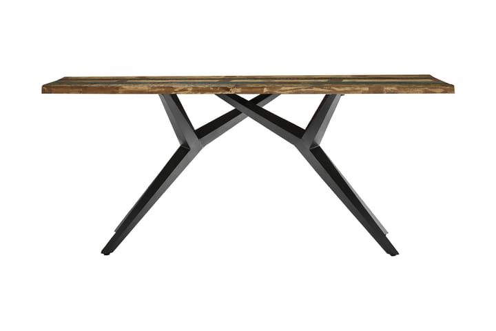 Spisebord Raital 200x100 cm - Resikulert Tre/Flerfarget/Svart - Møbler - Bord - Spisebord & kjøkkenbord