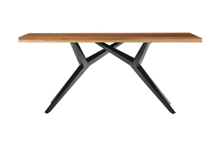 Spisebord Raital 200x100 cm - Resirkulert Teak/Svart - Møbler - Bord - Spisebord & kjøkkenbord
