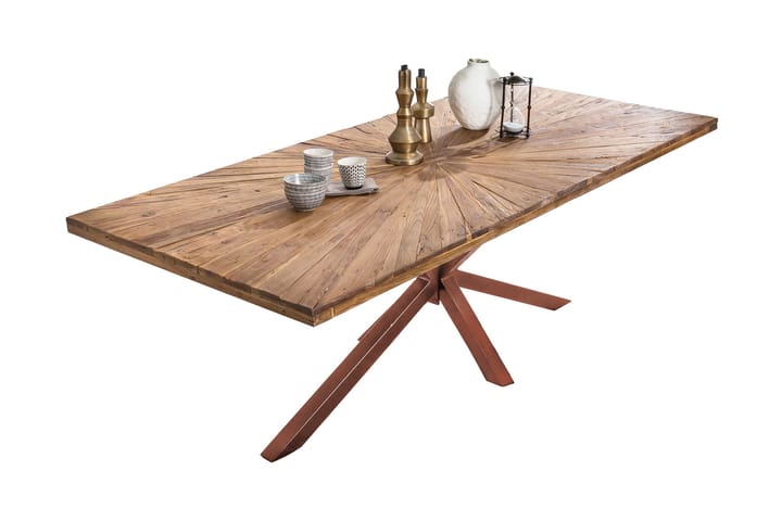 Spisebord Raital 200x100 cm - Teak/Brun - Møbler - Bord - Spisebord & kjøkkenbord