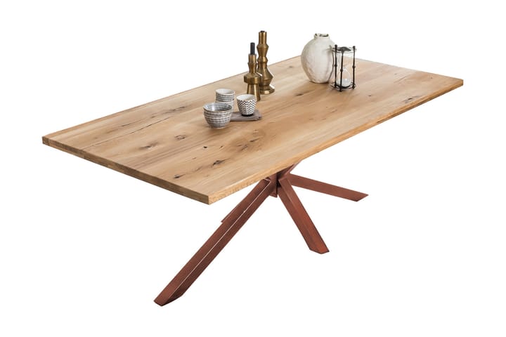 Spisebord Raital 220 cm - Eik/Brun - Møbler - Bord - Spisebord & kjøkkenbord