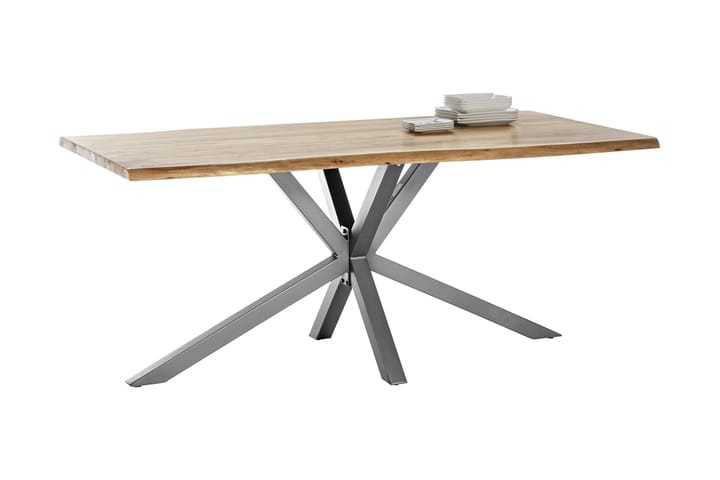 Spisebord Raital 240 cm - Akacia/Sølv - Møbler - Bord - Spisebord & kjøkkenbord