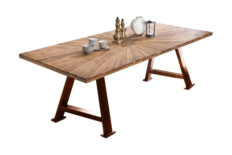 Spisebord Raital 240 cm - Resirkulert Teak/Brun - Møbler - Bord - Spisebord & kjøkkenbord