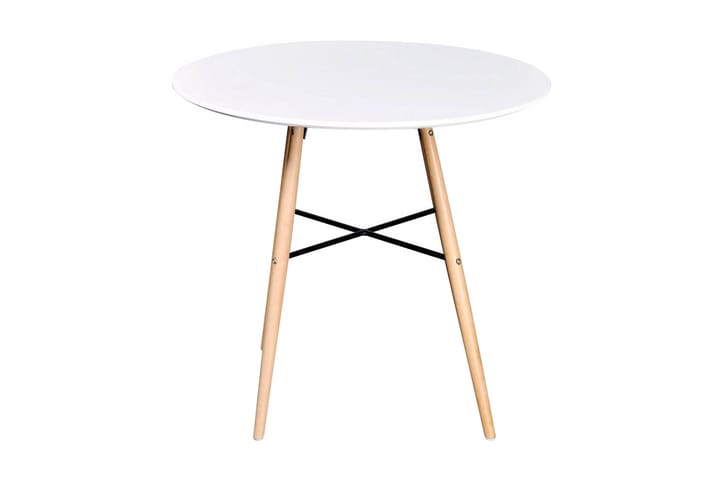 Spisebord rund MDF hvit - Hvit - Møbler - Bord - Spisebord & kjøkkenbord