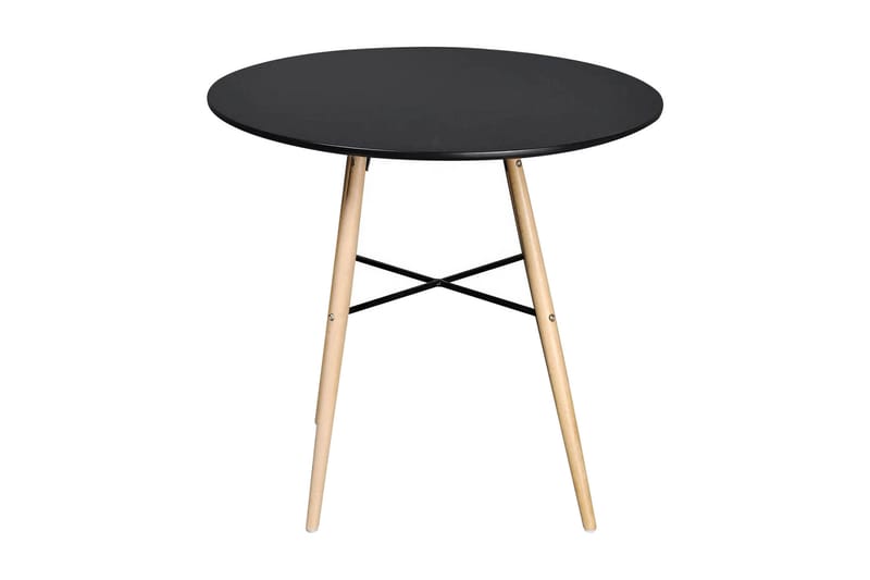 Spisebord rund MDF svart - Svart - Møbler - Bord - Spisebord & kjøkkenbord