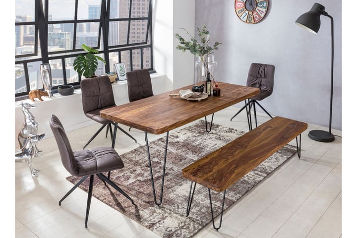 Spisebord Sabado 160 cm - Brun - Møbler - Bord - Spisebord & kjøkkenbord