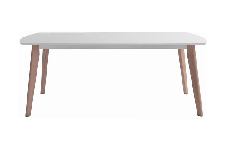 Spisebord Samsø Forlengningsbart 195x95 cm - Hvit|Hvitpigmentert - Møbler - Bord - Spisebord & kjøkkenbord