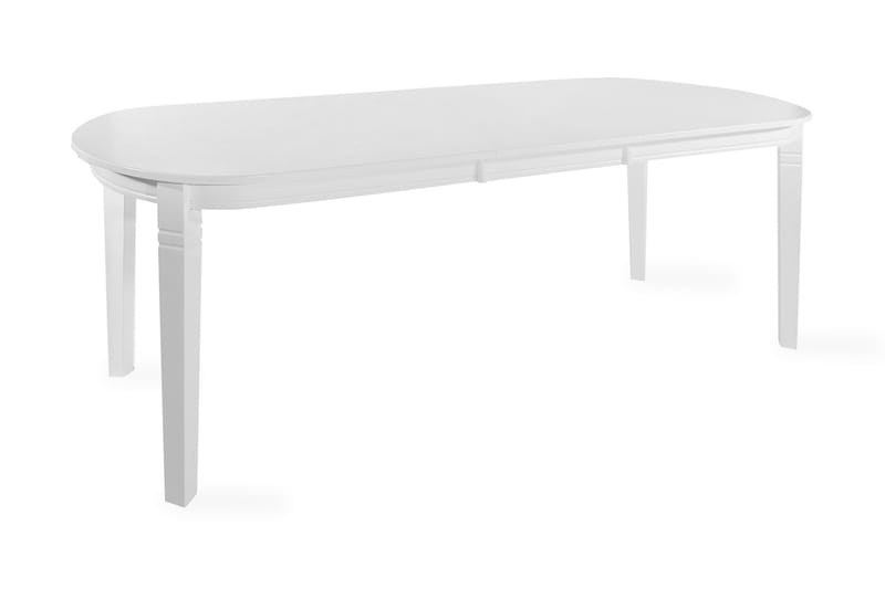 Spisebord Sandhamn Forlengningsbart 160 cm Ovalt - Hvit - Møbler - Bord - Spisebord & kjøkkenbord