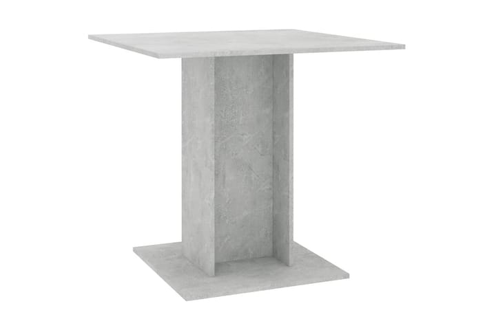 Spisebord sementgrå 80x80x75 cm sponplate - Grå - Møbler - Bord - Spisebord & kjøkkenbord
