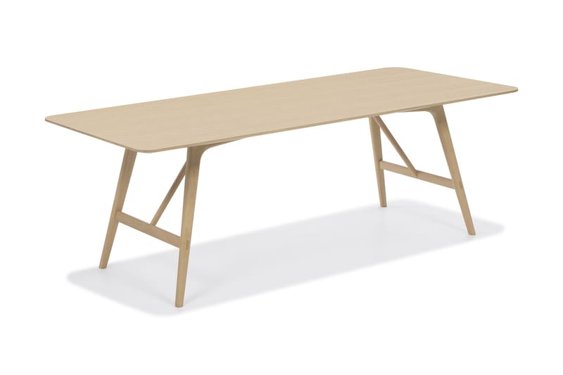 Spisebord Skagana 180 cm Massiv Eik - Brun - Møbler - Bord - Spisebord & kjøkkenbord