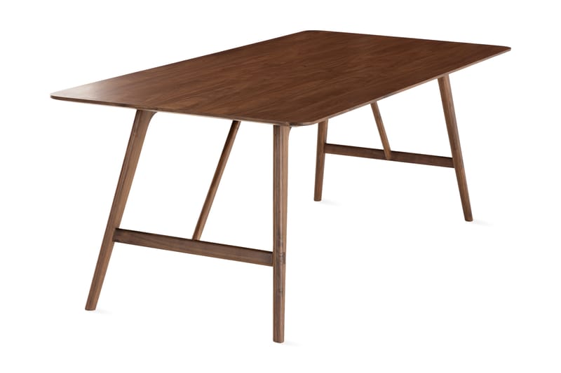 Spisebord Skagana 220 cm Massiv Valnøtt - Brun - Møbler - Bord - Spisebord & kjøkkenbord