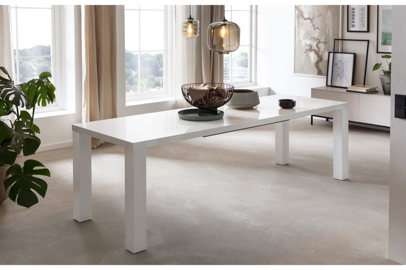 Spisebord Skalno Forlengningsbart 120 cm - Hvit - Møbler - Bord - Spisebord & kjøkkenbord