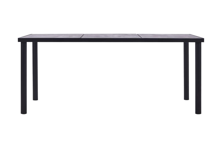 Spisebord svart og betonggrå 200x100x75 cm MDF - Svart - Møbler - Bord - Spisebord & kjøkkenbord